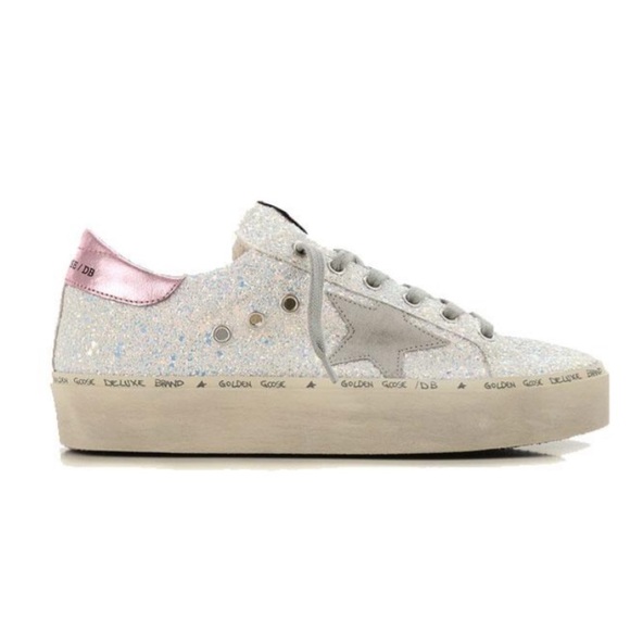 Golden Goose Shoes - Golden Goose Hi Star Glitter Platform Sneaker 39